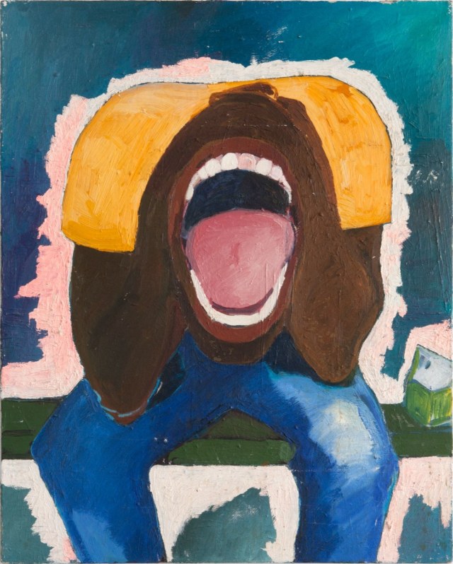 Henry Taylor “Screaming Head,” from 1990. Courtesy the artist and Blum &amp; Poe